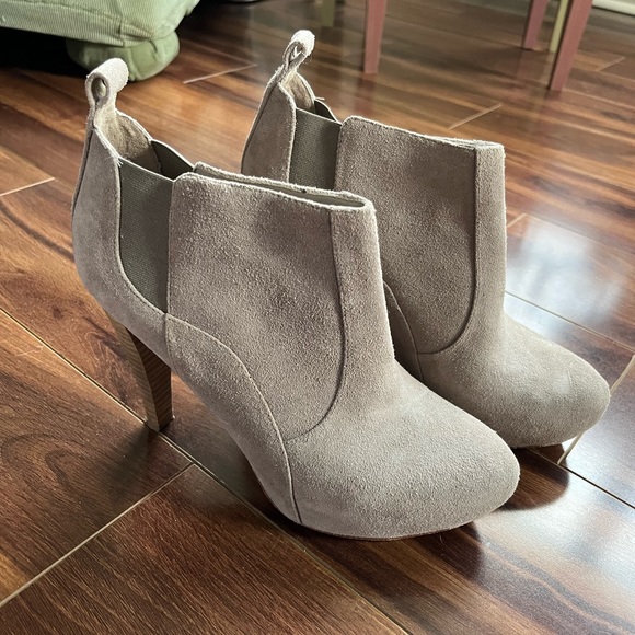 BCBG Grey Suede Booties - Picture 2 of 3